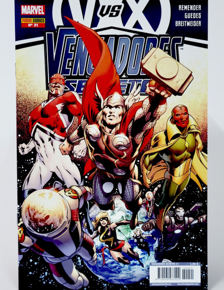 CÓMIC VENGADORES SECRETOS 21 V VS X PANINI MARVEL GRAPA DE KIOSCO