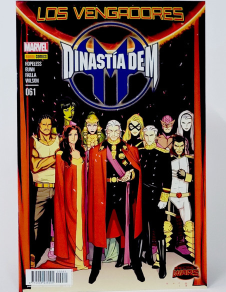 CÓMIC LOS VENGADORES 61 DINASTÍA DE M VOL.4 PANINI MARVEL VOLUMEN GRAPA DE KIOSCO