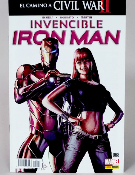 CÓMIC INVENCIBLE IRON MAN 68 EL CAMINO A CIVIL WAR II PANINI MARVEL GRAPA DE KIOSCO