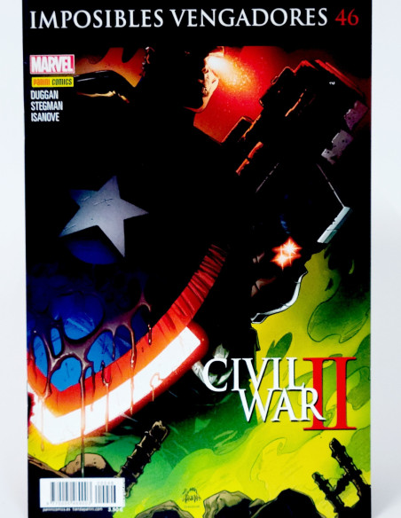 CÓMIC IMPOSIBLES VENGADORES 46 CIVIL WAR II PANINI MARVEL GRAPA DE KIOSCO