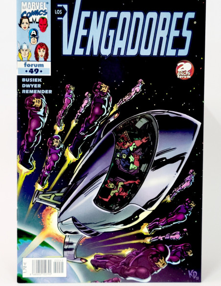 CÓMIC LOS VENGADORES 49 VOL.3 FORUM MARVEL VOLUMEN GRAPA DE KIOSCO