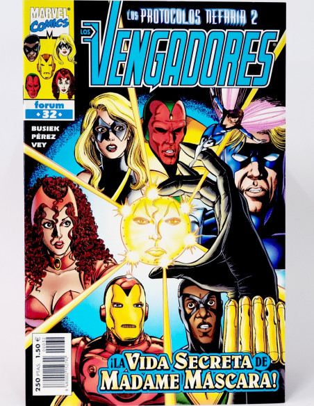 CÓMIC LOS VENGADORES 32 VOL.3 FORUM MARVEL VOLUMEN GRAPA DE KIOSCO