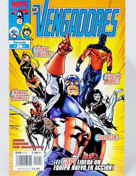 CÓMIC LOS VENGADORES 26 VOL.3 FORUM MARVEL VOLUMEN GRAPA DE KIOSCO