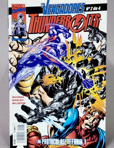 CÓMIC THUNDERBOLTS 2 VOL.1 LOS VENGADORES FORUM MARVEL VOLUMEN GRAPA DE KIOSCO
