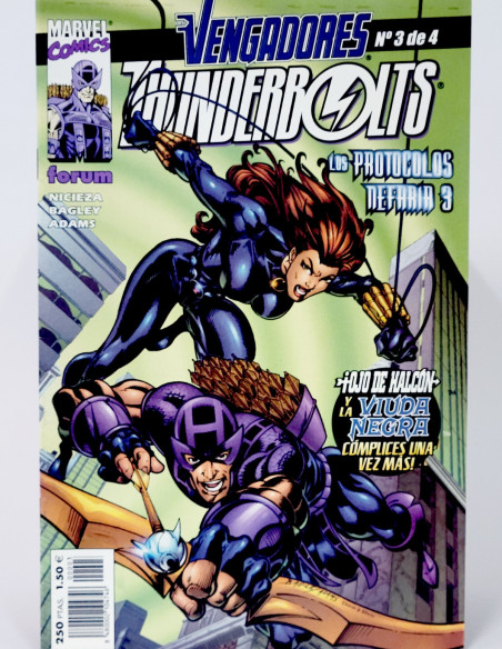 CÓMIC THUNDERBOLTS 3 VOL.1 LOS VENGADORES FORUM MARVEL VOLUMEN GRAPA DE KIOSCO