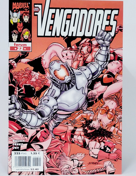 CÓMIC LOS VENGADORES 22 VOL.3 FORUM MARVEL VOLUMEN GRAPA DE KIOSCO