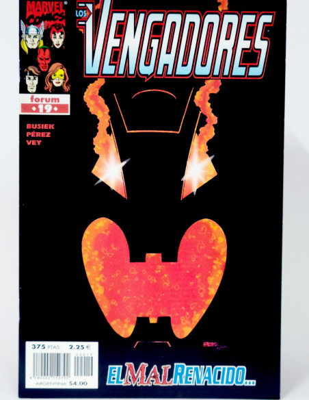 CÓMIC LOS VENGADORES 19 EL MAL RENACIDO VOL.3 FORUM MARVEL VOLUMEN GRAPA DE KIOSCO