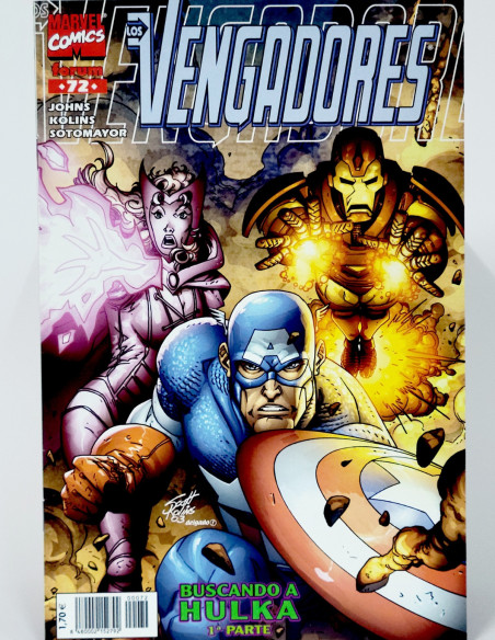 CÓMIC LOS VENGADORES 72 VOL.3 FORUM BUSCA A HULKA MARVEL VOLUMEN GRAPA DE KIOSCO