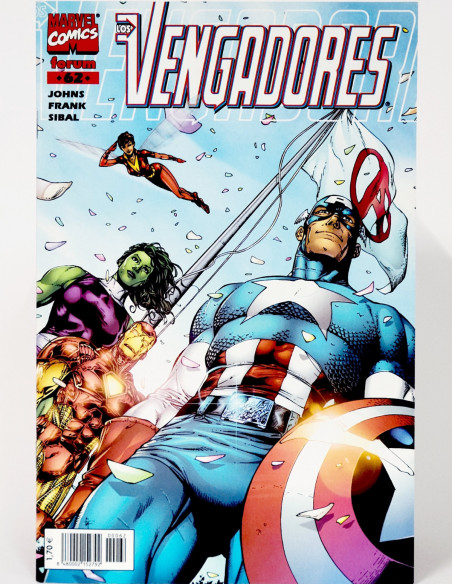 CÓMIC LOS VENGADORES 62 VOL.3 ZONA ROJA FORUM MARVEL VOLUMEN GRAPA DE KIOSCO