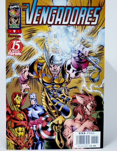 CÓMIC HEROES REBORN LOS VENGADORES 9 FORUM MARVEL GRAPA DE KIOSCO