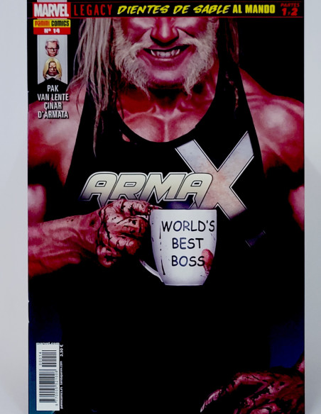 CÓMIC ARMA X 14 DIENTES DE SABLE LEGACY PANINI MARVEL GRAPA DE KIOSCO