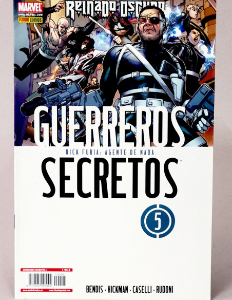 CÓMIC GERREROS SECRETOS 5 REINADO OSCURO PANINI MARVEL GRAPA DE KIOSCO