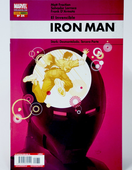 CÓMIC EL INVENCIBLE IRON MAN 34 PANINI MARVEL GRAPA EXCELENTE ESTADO