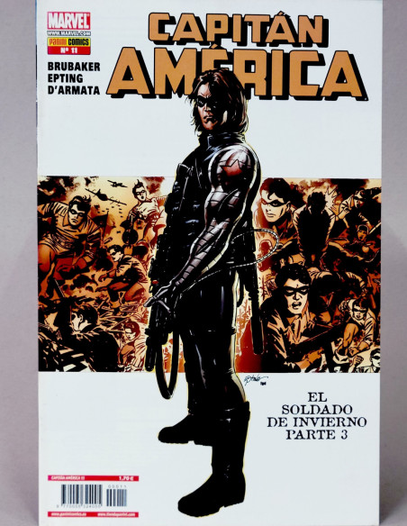 CÓMIC CAPITAN AMÉRICA 11 PANINI MARVEL GRAPA EXCELENTE ESTADO