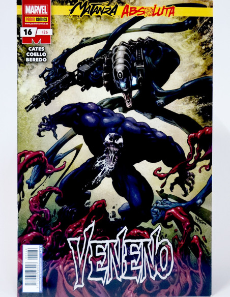 CÓMIC VENENO 26 MATANZA ABSOLUTA PANINI MARVEL GRAPA EXCELENTE ESTADO