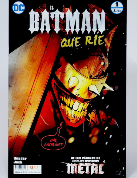 CÓMIC EL BATMAN Q UE RIE 1 DC ECC GRAPA EXCELENTE ESTADO