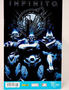 CÓMIC LOS VENGADORES 34 INFINITO PANINI MARVEL GRAPA CASI...