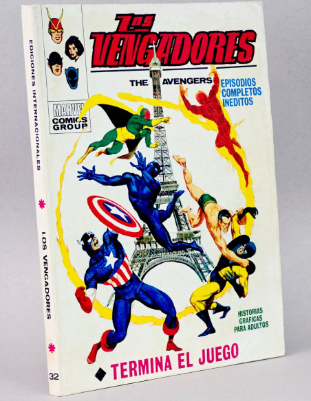 CÓMIC LOS VENGADORES 32 TERMINA EL JUEGO VOL.1 VERTICE MARVEL TACO VOLUMEN EXCELENTE ESTADO