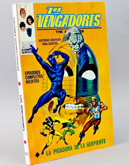 CÓMIC LOS VENGADORES 33 PICADURA DE LA SERPIENTE VOL.1 VERTICE MARVEL TACO VOLUMEN EXCELENTE ESTADO