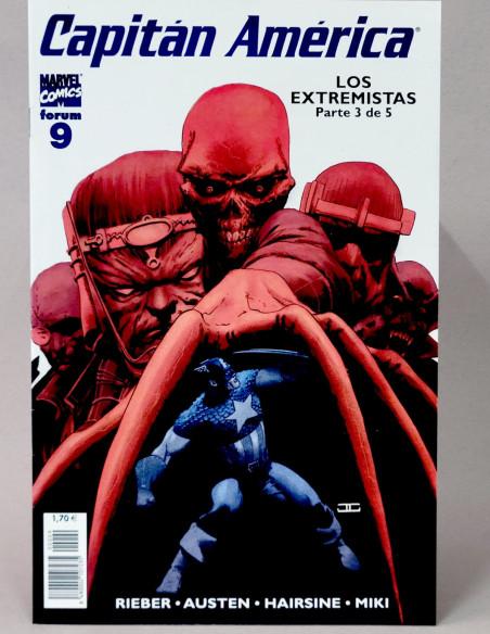CÓMIC CAPITAN AMÉRICA 9 VOL.5 LOS EXTREMISTAS FORUM MARVEL VOLUMEN GRAPA DE KIOSCO