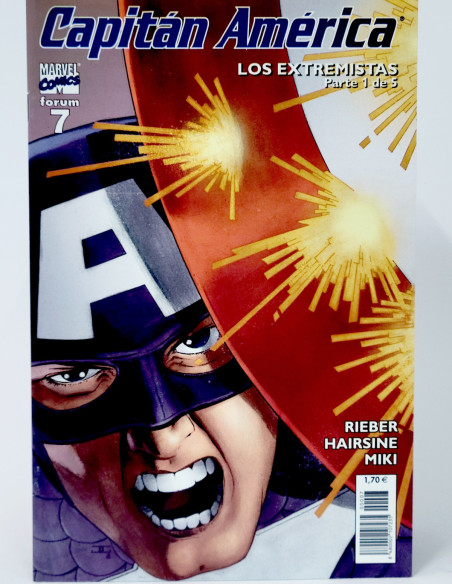 CÓMIC CAPITAN AMÉRICA 7 VOL.5 LOS EXTREMISTAS FORUM MARVEL VOLUMEN GRAPA DE KIOSCO