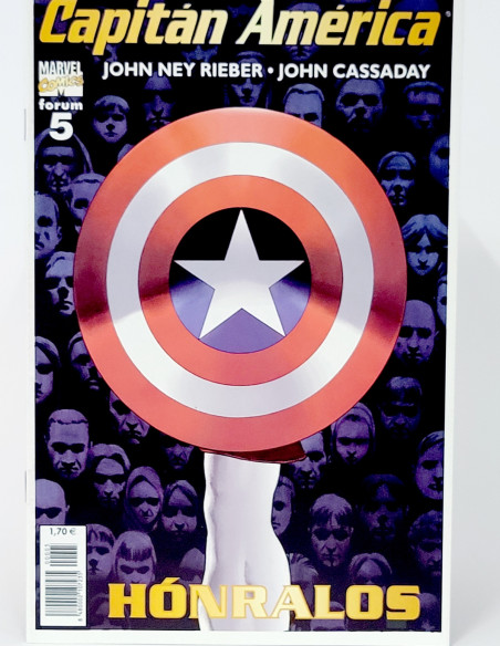 CÓMIC CAPITAN AMÉRICA 5 VOL.5 JOHN NEY RIEBER JOHN CASSADAY VOLUMEN FORUM MARVEL GRAPA DE KIOSCO
