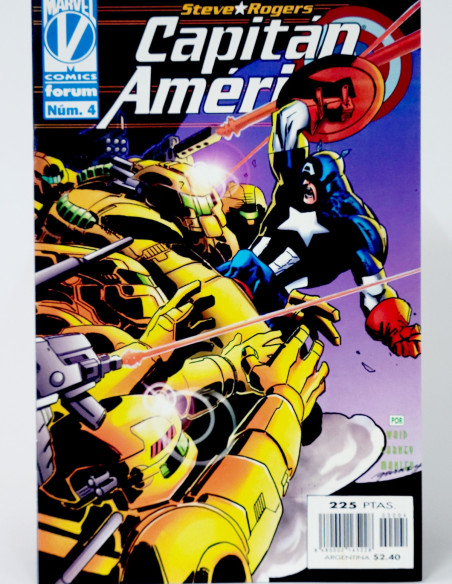 CÓMIC CAPITAN AMÉRICA 4 VOL.3 STEVE ROGERS FORUM MARVEL VOLUMEN GRAPA DE KIOSCO