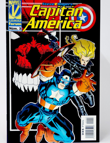 CÓMIC CAPITAN AMÉRICA 3 VOL.3 STEVE ROGERS FORUM MARVEL VOLUMEN GRAPA DE KIOSCO