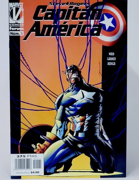 CÓMIC CAPITAN AMÉRICA 5 VOL.3 STEVE ROGERS FORUM MARVEL VOLUMEN GRAPA DE KIOSCO