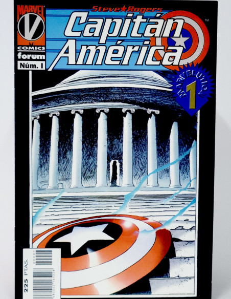 CÓMIC CAPITAN AMÉRICA 1 VOL.3 STEVE ROGERS FORUM MARVEL VOLUMEN GRAPA DE KIOSCO