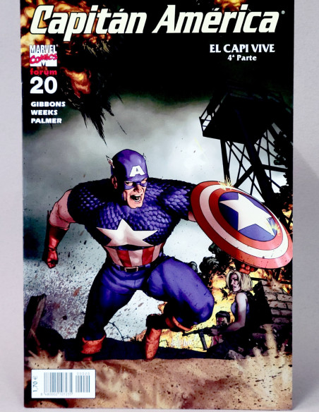 CÓMIC CAPITAN AMÉRICA 20 VOL.5 EL CAPI VIVE FORUM MARVEL VOLUMEN GRAPA DE KIOSCO