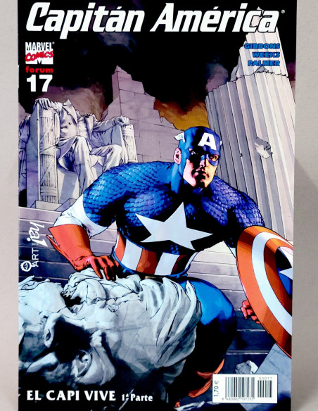 CÓMIC CAPITAN AMÉRICA 17 VOL.5 EL CAPI VIVE FORUM MARVEL VOLUMEN GRAPA DE KIOSCO