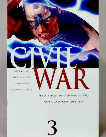 CÓMIC CIVIL WAR 3 EDICIÓN ESPECIAL PORTADAS ALTERNATIVAS PANINI MARVEL GRAPA DE KIOSCO