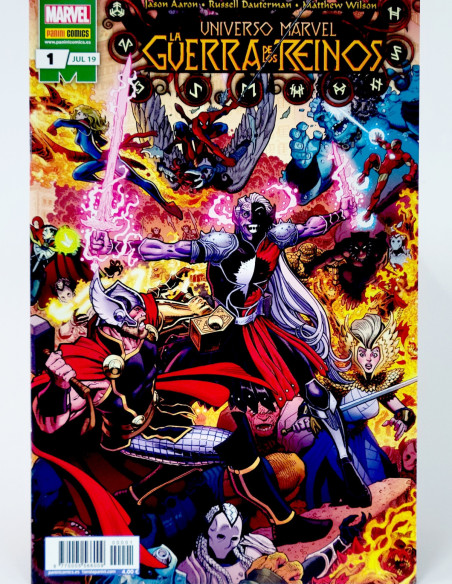 CÓMIC UNIVERSO MARVEL LA GUERRA DE LOS REINOS1 JULIO 2019 PANINI MARVEL GRAPA DE KIOSCO