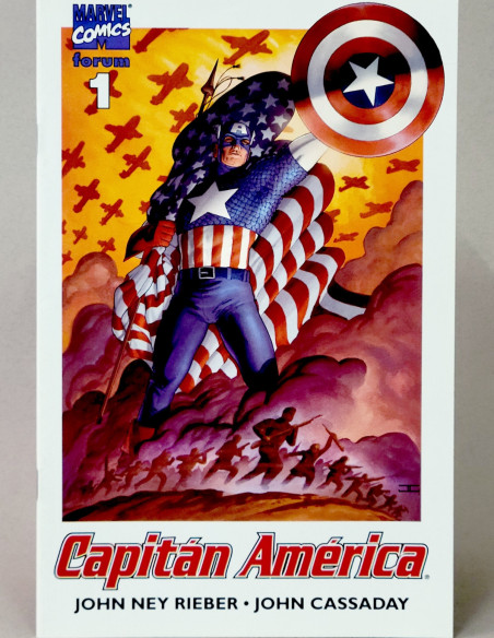 CÓMIC CAPITAN AMÉRICA 1 VOL.3 JOHN NEY JOHN CASSADAY FORUM MARVEL VOLUMEN GRAPA DE KIOSCO