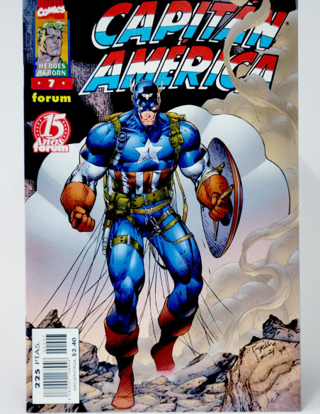 CÓMIC CAPITAN AMÉRICA 7 HÉROES REBORN FORUM MARVEL GRAPA DE KIOSCO