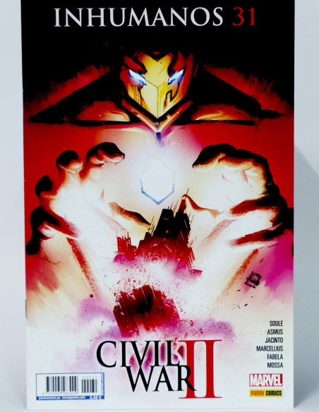CÓMIC INHUMANOS 31 CIVIL WAR II PANINI MARVEL GRAPA DE KIOSCO