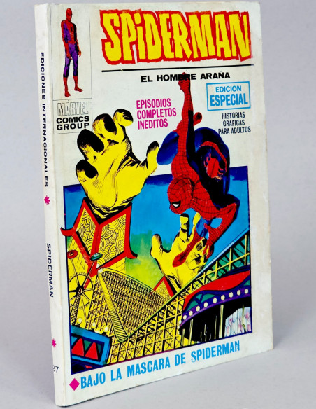 CÓMIC SPIDERMAN 27 BAJO LA MASCARA VOL.1 (SPIDER-MAN) VERTICE MARVEL VOLUMEN MUY BUEN ESTADO