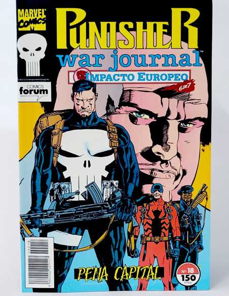CÓMIC THE PUNISHER WAR JOURNAL 18 PENA CAPITAL FORUM MARVEL GRAPA DE KIOSCO