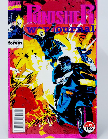 CÓMIC THE PUNISHER WAR JOURNAL 12 FORUM MARVEL GRAPA DE KIOSCO