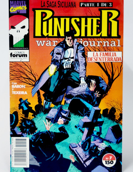 CÓMIC THE PUNISHER WAR JOURNAL 7 LA FAMILIA DESENTERRADA FORUM MARVEL GRAPA DE KIOSCO
