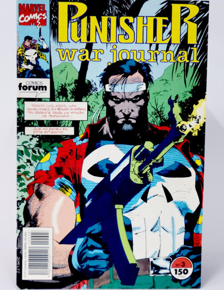 CÓMIC THE PUNISHER WAR JOURNAL 3 FORUM MARVEL GRAPA DE KIOSCO