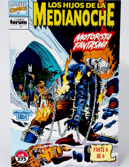 CÓMIC LOS HIJOS DE LA MEDIANOCHE 6 MOTORISTA FANTASMA VOL.1 FORUM VOLUMEN MARVEL GRAPA DE KIOSCO
