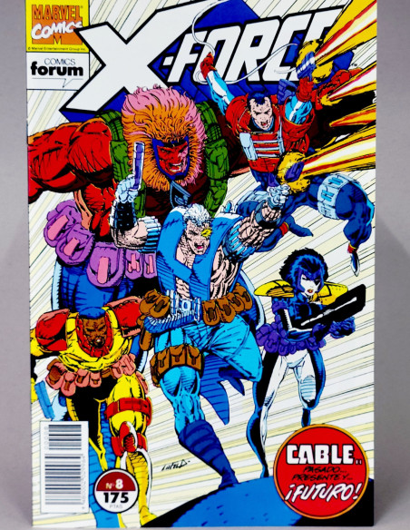 CÓMIC X-FORCE 8 CABLE PASADO PRESENTE FUTURO VOL.1 FORUM MARVEL VOLUMEN GRAPA DE KIOSCO