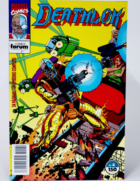CÓMIC DEATHLOK 4 MITAD HOMBRE MITAD MAQUINA FORUM MARVEL GRAPA DE KIOSCO