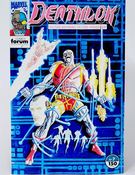 CÓMIC DEATHLOK 7 MITAD HOMBRE MITAD MAQUINA FORUM MARVEL GRAPA DE KIOSCO