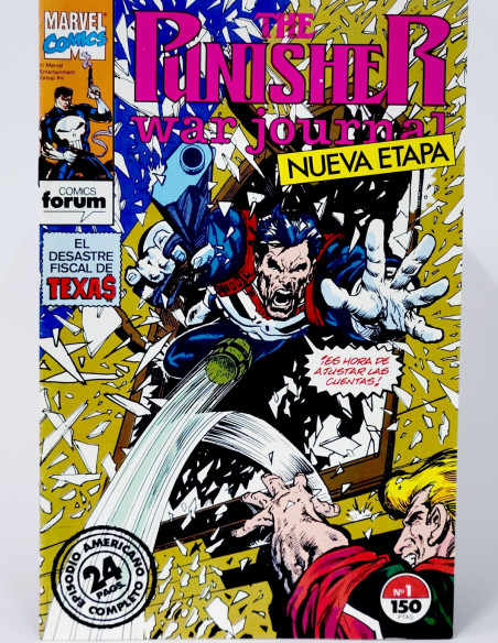 CÓMIC THE PUNISHER WAR JOURNAL 1 ES HORA DE AJUSTAR LAS CUENTAS FORUM MARVEL GRAPA EXCELENTE ESTADO