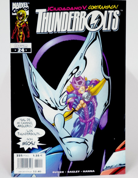 CÓMIC THUNDERBOLTS 24 VOL.1 CIUDADANO V CONTRAATACA FORUM MARVEL VOLUMEN GRAPA DE KIOSCO