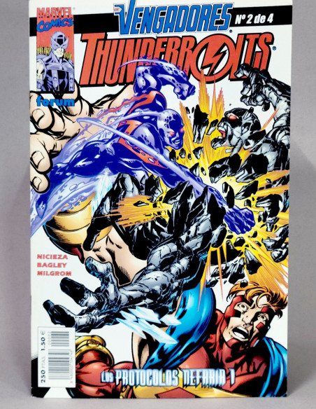 CÓMIC LOS VENGADORES THUNDERBOLTS 2 FORUM MARVEL GRAPA DE KIOSCO