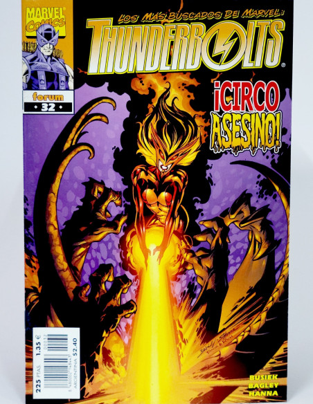 CÓMIC THUNDERBOLTS 32 VOL.1 FORUM MARVEL VOLUMEN GRAPA DE KIOSCO